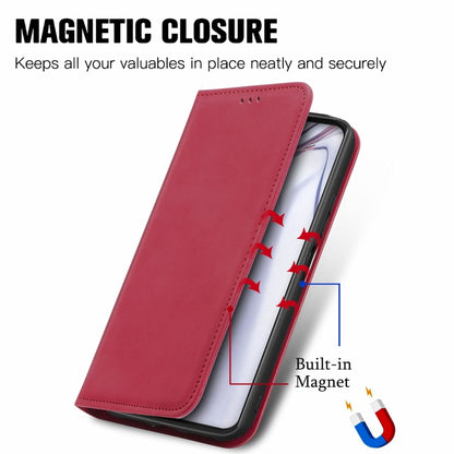 For Blackview A100 Retro Skin Feel Business Magnetic Horizontal Flip Leather Case with Holder & Card Slots & Wallet & Photo Frame(Red) - More Brand by buy2fix | Online Shopping UK | buy2fix