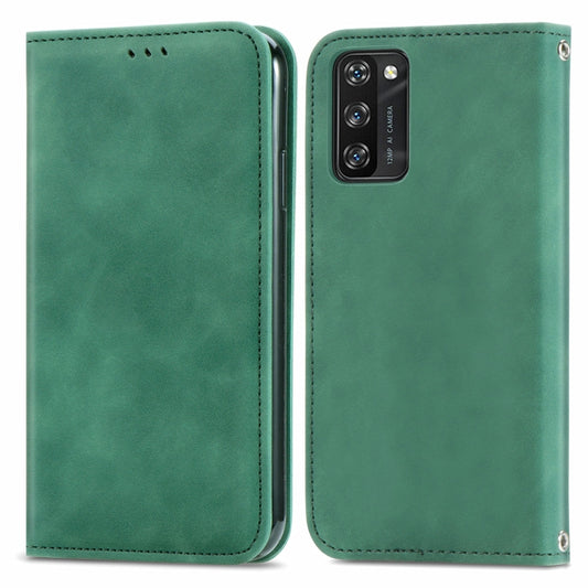 For Blackview A100 Retro Skin Feel Business Magnetic Horizontal Flip Leather Case with Holder & Card Slots & Wallet & Photo Frame(Green) by buy2fix