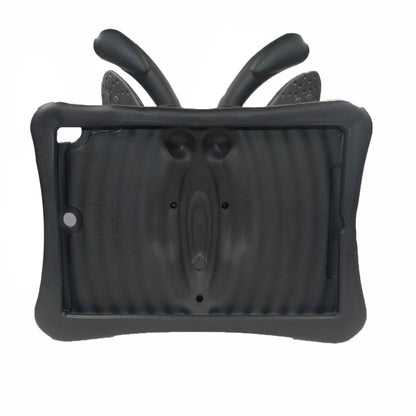 For iPad 10.2 2021 Butterfly Bracket Style EVA Children Falling Proof Cover Protective Case(Black) - iPad 10.2 Cases by buy2fix | Online Shopping UK | buy2fix