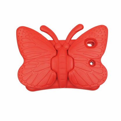 For iPad 10.2 2021 Butterfly Bracket Style EVA Children Falling Proof Cover Protective Case(Red) - iPad 10.2 Cases by buy2fix | Online Shopping UK | buy2fix