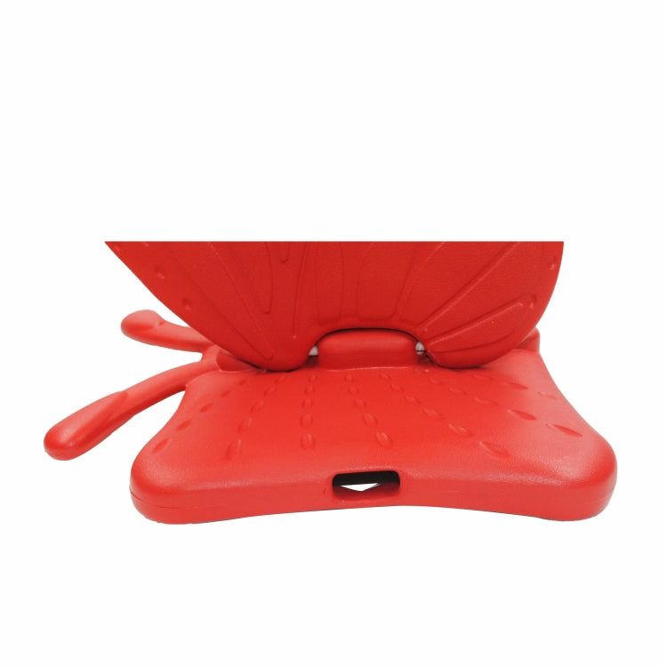 For iPad 10.2 2021 Butterfly Bracket Style EVA Children Falling Proof Cover Protective Case(Red) - iPad 10.2 Cases by buy2fix | Online Shopping UK | buy2fix
