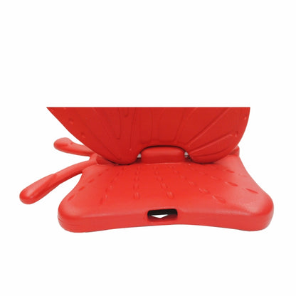 For iPad 10.2 2021 Butterfly Bracket Style EVA Children Falling Proof Cover Protective Case(Red) - iPad 10.2 Cases by buy2fix | Online Shopping UK | buy2fix