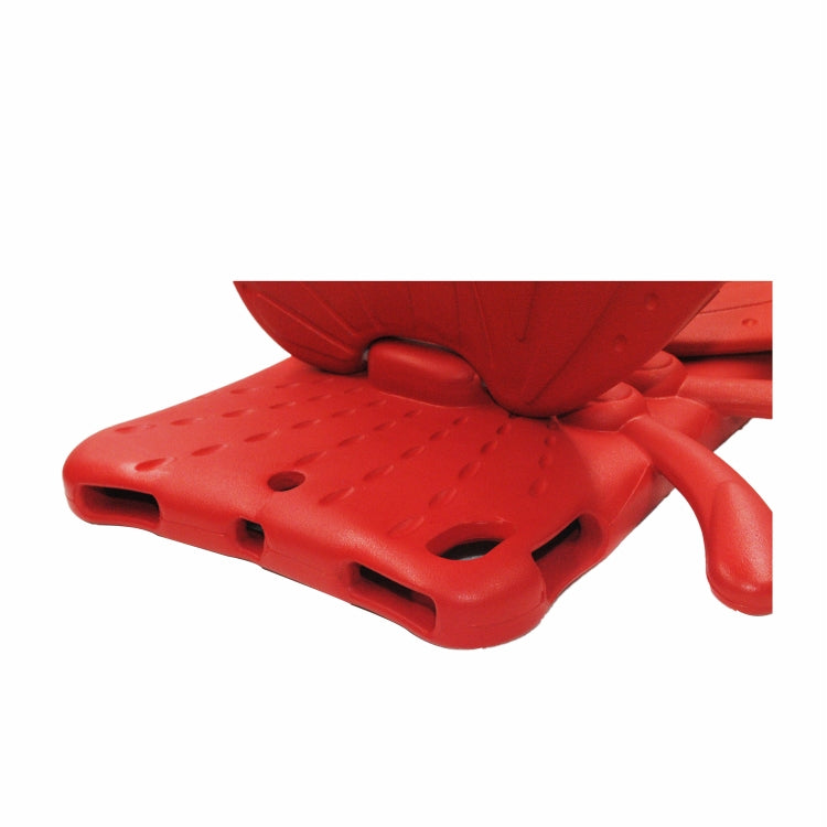 For iPad 10.2 2021 Butterfly Bracket Style EVA Children Falling Proof Cover Protective Case(Red) - iPad 10.2 Cases by buy2fix | Online Shopping UK | buy2fix