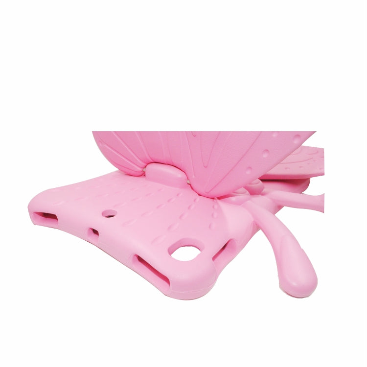 For iPad 10.2 2021 Butterfly Bracket Style EVA Children Falling Proof Cover Protective Case(Pink) - iPad 10.2 Cases by buy2fix | Online Shopping UK | buy2fix
