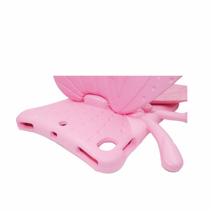 For iPad 10.2 2021 Butterfly Bracket Style EVA Children Falling Proof Cover Protective Case(Pink) - iPad 10.2 Cases by buy2fix | Online Shopping UK | buy2fix