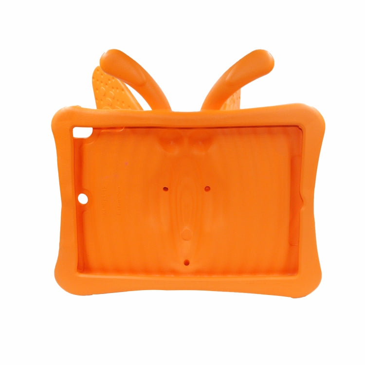 For iPad 10.2 2021 Butterfly Bracket Style EVA Children Falling Proof Cover Protective Case(Orange) - iPad 10.2 Cases by buy2fix | Online Shopping UK | buy2fix