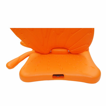 For iPad 10.2 2021 Butterfly Bracket Style EVA Children Falling Proof Cover Protective Case(Orange) - iPad 10.2 Cases by buy2fix | Online Shopping UK | buy2fix
