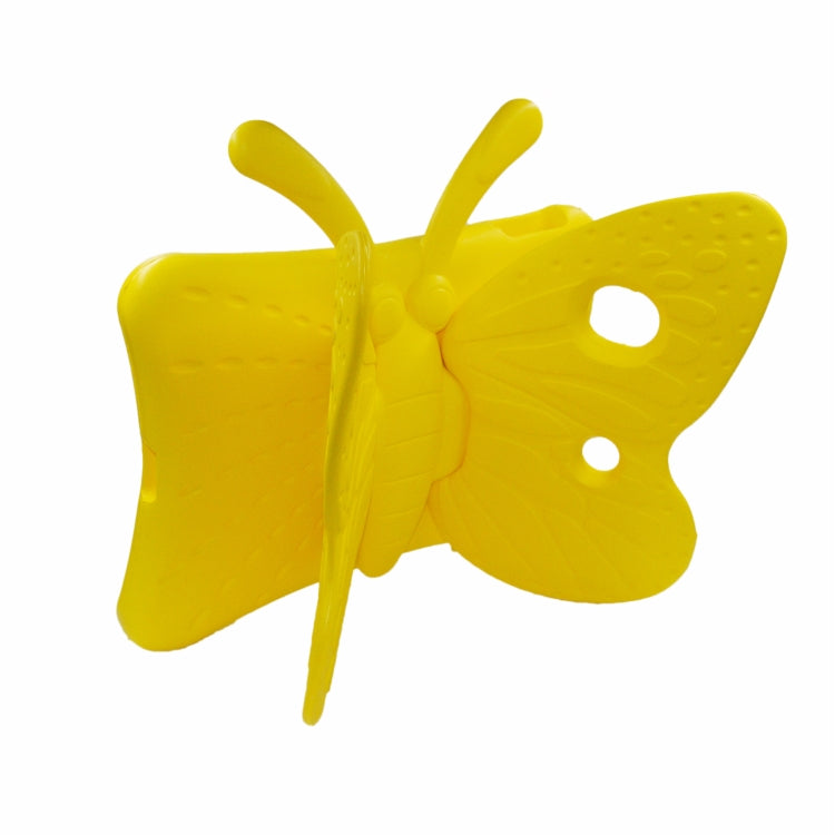 For iPad 10.2 2021 Butterfly Bracket Style EVA Children Falling Proof Cover Protective Case(Yellow) - iPad 10.2 Cases by buy2fix | Online Shopping UK | buy2fix