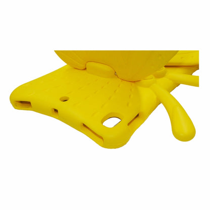 For iPad 10.2 2021 Butterfly Bracket Style EVA Children Falling Proof Cover Protective Case(Yellow) - iPad 10.2 Cases by buy2fix | Online Shopping UK | buy2fix