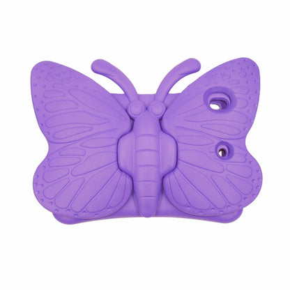 For iPad 10.2 2021 Butterfly Bracket Style EVA Children Falling Proof Cover Protective Case(Purple) - iPad 10.2 Cases by buy2fix | Online Shopping UK | buy2fix