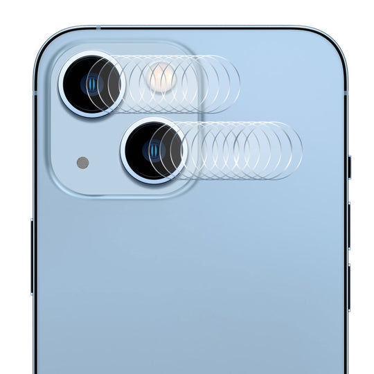 For iPhone 13 10 Set ENKAY Hat-Prince Case Friendly Tempered Glass Camera Lens Film Anti-Scratch Protector