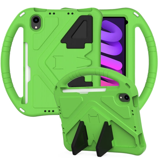 For iPad mini 6 / mini 2024 EVA Shockproof Tablet Case with Holder(Green) - iPad mini 6 Cases by buy2fix | Online Shopping UK | buy2fix