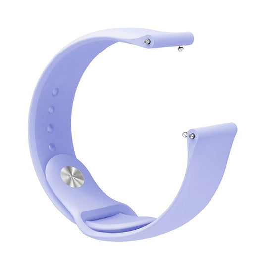 Monochrome Silicone Watch Band for Samsung Galaxy Watch Active 2 22mm(lilac) by buy2fix