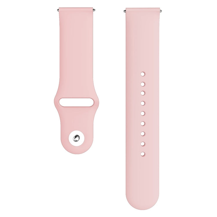 Monochrome Silicone Watch Band for Samsung Galaxy Watch Active 2 22mm(pink) - Watch Bands by buy2fix | Online Shopping UK | buy2fix
