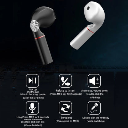 K60 Mini Business Wireless Bluetooth Earphone Car Driving Hands-free Headset with Mic(White) - Bluetooth Earphone by buy2fix | Online Shopping UK | buy2fix