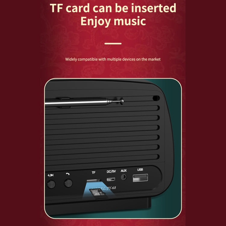 OneDer JY68 Wireless Bluetooth Speaker 3D Surround Stereo FM Radio Music Player Subwoofer(Green) - Desktop Speaker by OneDer | Online Shopping UK | buy2fix