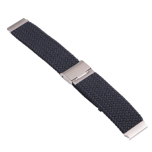 For Samsung Galaxy Watch 4 / Watch 5 20mm Nylon Braided Metal Buckle Watch Band(Dark Blue) by buy2fix
