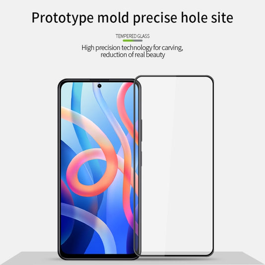 For Xiaomi Redmi Note 11 / Poco M4 Pro 5G PINWUYO 9H 3D Curved Full Screen Explosion-proof Tempered Glass Film(Black) by PINWUYO