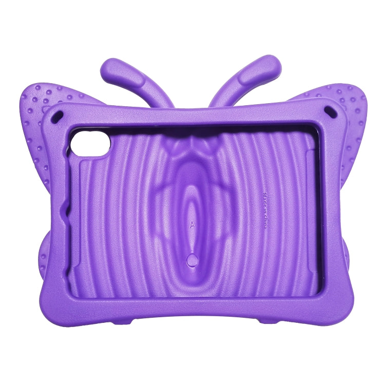 For iPad mini 6 / mini 2024 Butterfly Bracket EVA Shockproof Tablet Case(Purple) - iPad mini 6 Cases by buy2fix | Online Shopping UK | buy2fix