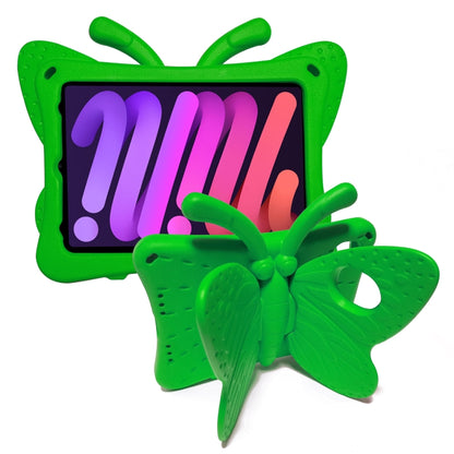 For iPad mini 6 / mini 2024 Butterfly Bracket EVA Shockproof Tablet Case(Green) - iPad mini 6 Cases by buy2fix | Online Shopping UK | buy2fix