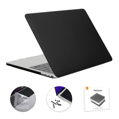 ENKAY Hat-Prince 3 in 1 Matte Laptop Protective Case + TPU Keyboard Film + Anti-dust Plugs Set for MacBook Pro 16.2 inch A2485 2021/A2880 2023, Version:US Version(Black) - MacBook Pro Cases by ENKAY | Online Shopping UK | buy2fix