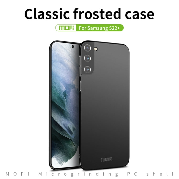 For Samsung Galaxy S22+ 5G MOFI Frosted PC Ultra-thin Hard Phone Case(Black) - Galaxy S22+ 5G Cases by MOFI | Online Shopping UK | buy2fix