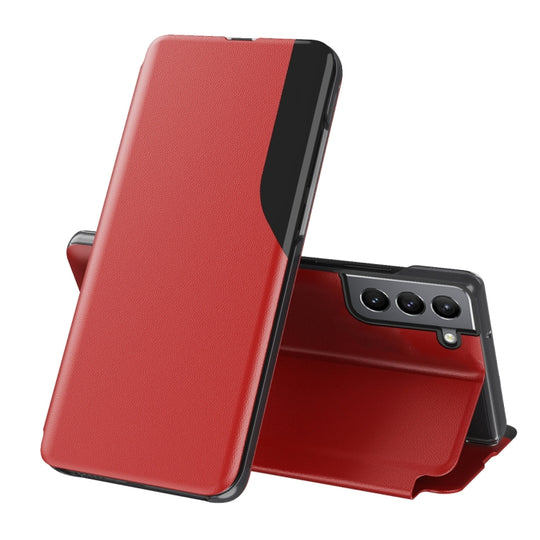 For Samsung Galaxy S22 Plus 5G Attraction Flip Holder Leather Phone Case(Red)