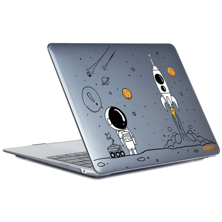 ENKAY Spaceman Pattern Laotop Protective Crystal Case for MacBook Pro 13.3 inch A1706 / A1708 / A1989 / A2159(Spaceman No.1) - MacBook Pro Cases by ENKAY | Online Shopping UK | buy2fix