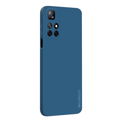 For Xiaomi Redmi Note 11 / Poco M4 Pro 5G PINWUYO Liquid Silicone TPU Phone Case(Blue) - Xiaomi Cases by PINWUYO | Online Shopping UK | buy2fix