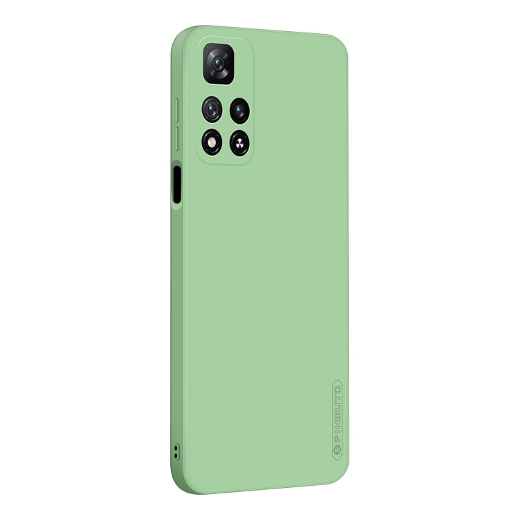 For Xiaomi Redmi Note 11 Pro / 11 Pro+ PINWUYO Liquid Silicone TPU Phone Case(Green) - Xiaomi Cases by PINWUYO | Online Shopping UK | buy2fix