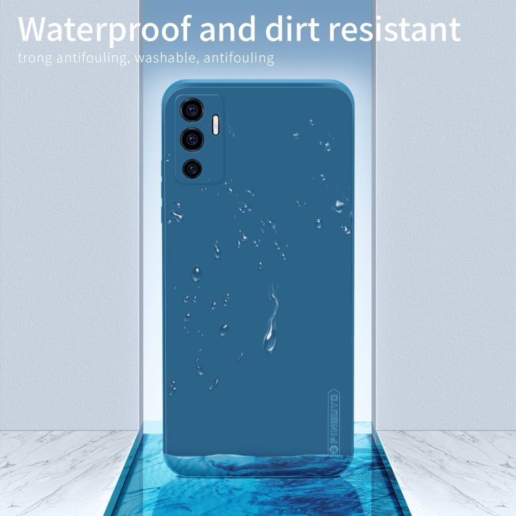 For vivo S10e 5G PINWUYO Liquid Silicone TPU Phone Case(Black) - vivo Cases by PINWUYO | Online Shopping UK | buy2fix