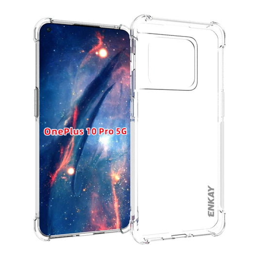 For OnePlus 10 Pro 5G ENKAY Transparent TPU Shockproof Case - OnePlus Cases by ENKAY | Online Shopping UK | buy2fix