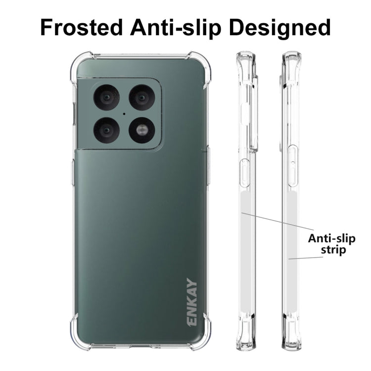 For OnePlus 10 Pro 5G ENKAY Transparent TPU Shockproof Case - OnePlus Cases by ENKAY | Online Shopping UK | buy2fix