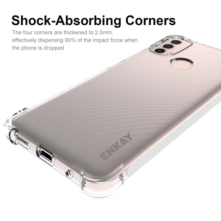 For Motorola Moto E30 / E40 ENKAY Transparent TPU Shockproof Case - Motorola Cases by ENKAY | Online Shopping UK | buy2fix