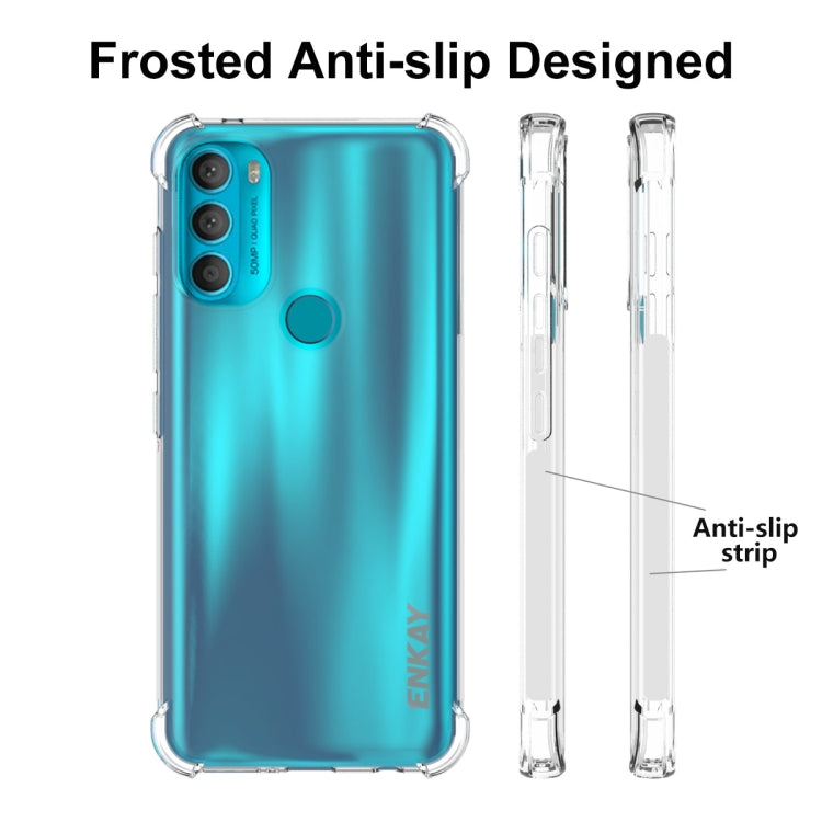 For Motorola Moto G71 5G ENKAY Transparent TPU Shockproof Case - Motorola Cases by ENKAY | Online Shopping UK | buy2fix