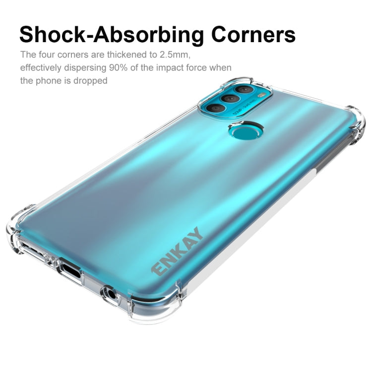 For Motorola Moto G71 5G ENKAY Transparent TPU Shockproof Case - Motorola Cases by ENKAY | Online Shopping UK | buy2fix