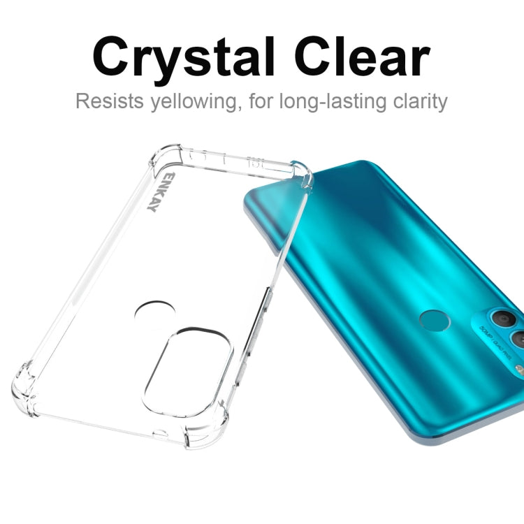 For Motorola Moto G71 5G ENKAY Transparent TPU Shockproof Case - Motorola Cases by ENKAY | Online Shopping UK | buy2fix