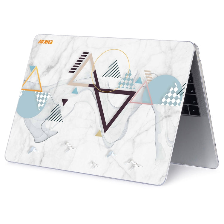 ENKAY Hat-Prince Geometry Pattern Laotop Protective Crystal Case for MacBook Pro 14.2 inch A2442 2021/A2779 2023(Geometry No.4) - MacBook Pro Cases by ENKAY | Online Shopping UK | buy2fix