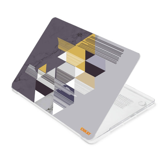 ENKAY Hat-Prince Geometry Pattern Laotop Protective Crystal Case for MacBook Air 13.3 inch A1932 2018(Geometry No.1) by ENKAY