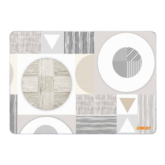 ENKAY Hat-Prince Geometry Pattern Laotop Protective Crystal Case for MacBook Pro 13.3 inch A1706 / A1708 / A1989 / A2159(Geometry No.3)