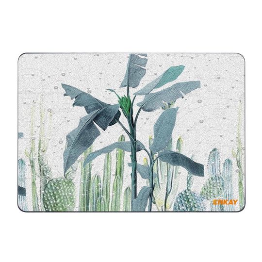 ENKAY Hat-Prince Natural Series Laotop Protective Crystal Case for MacBook Pro 14.2 inch A2442 2021/A2779 2023/14 inch A3434 2025 (M5)(Banana Leaves)