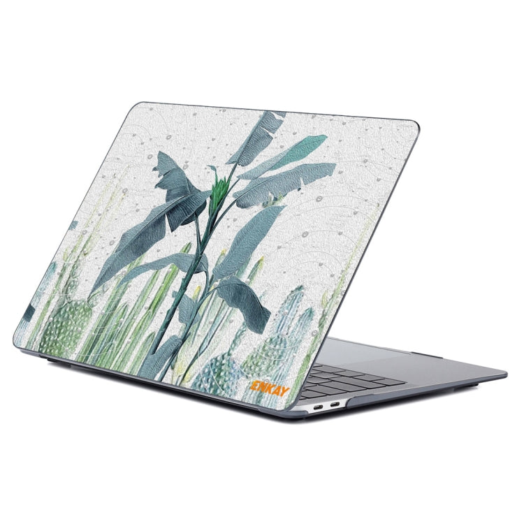 ENKAY Hat-Prince Natural Series Laotop Protective Crystal Case for MacBook Pro 13.3 inch A2251 / A2289 / A2338 2020(Banana Leaves) - MacBook Pro Cases by ENKAY | Online Shopping UK | buy2fix