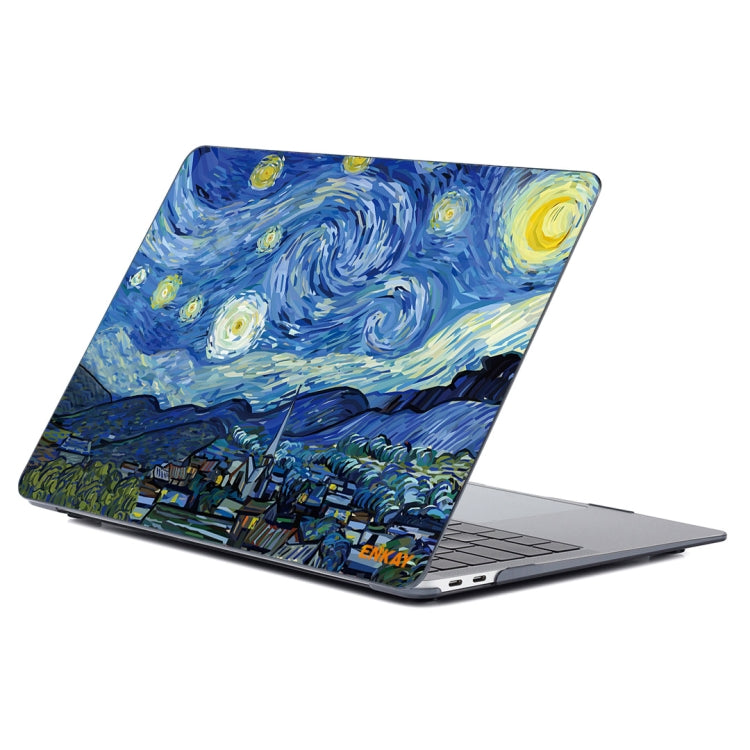 For MacBook Air 13.3 inch A2179 / A2337 ENKAY Hat-Prince Natural Series Laotop Protective Crystal Case(Starry Night) - MacBook Air Cases by ENKAY | Online Shopping UK | buy2fix