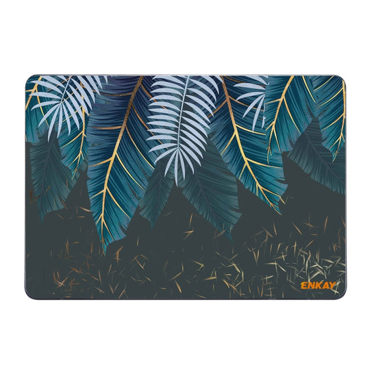 ENKAY Hat-Prince Natural Series Laotop Protective Crystal Case for MacBook Pro 16 inch A2141(Palm Leaf)