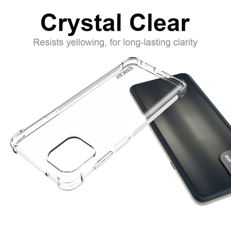 For Motorola Edge 20 Lite ENKAY Transparent TPU Shockproof Case - Motorola Cases by ENKAY | Online Shopping UK | buy2fix