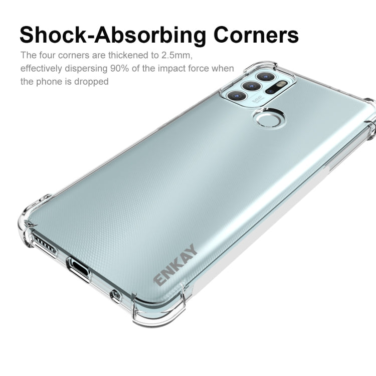 For Motorola Moto G60S ENKAY Transparent TPU Shockproof Case - Motorola Cases by ENKAY | Online Shopping UK | buy2fix