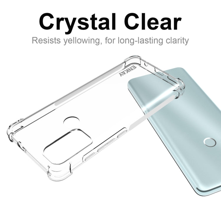 For Motorola Moto G60S ENKAY Transparent TPU Shockproof Case - Motorola Cases by ENKAY | Online Shopping UK | buy2fix