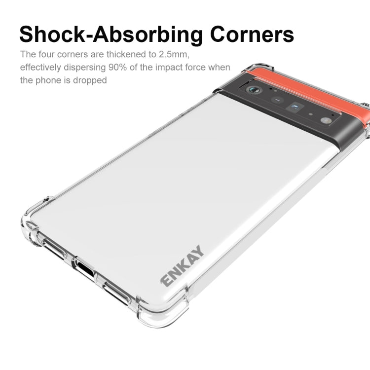 For Google Pixel 6 Pro ENKAY Transparent TPU Shockproof Case - Google Cases by ENKAY | Online Shopping UK | buy2fix