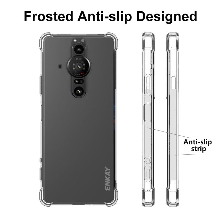 For Sony Xperia Pro-I ENKAY Transparent TPU Shockproof Case - Sony Cases by ENKAY | Online Shopping UK | buy2fix