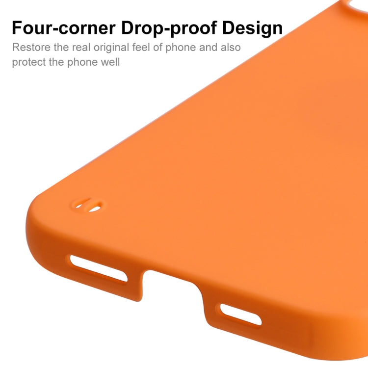 For iPhone 13 Pro ENKAY Matte Frameless Hard PC Case (Orange) - iPhone 13 Pro Cases by ENKAY | Online Shopping UK | buy2fix